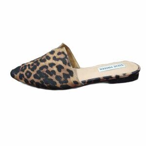Steve Madden Ally Leopard Print Slip-On Mules Size 6.5